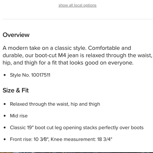 Ariat M4 Coltrane Relaxed Bootcut Jeans Durango Wash 38/34 - Picture 6 of 16